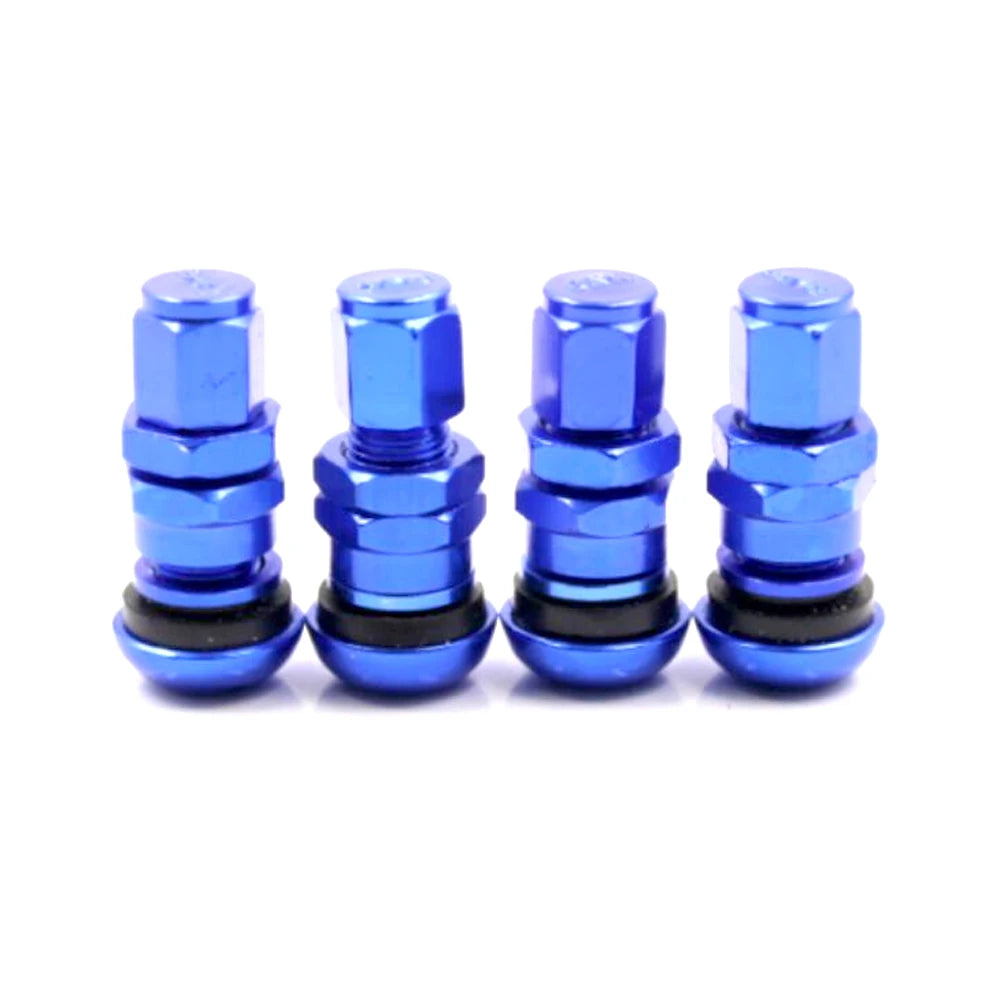 4Pcs Car Truck Motorcycle Valve Short Stems Metal Bolt Tire Valve Stem Kit