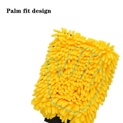 Microfiber Chenille Car Wash Mitt for Detailing