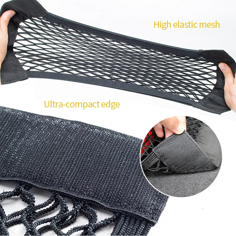 Car Trunk Storage Bag Nylon Mesh Nets Auto Back Rear Trunk Organizer