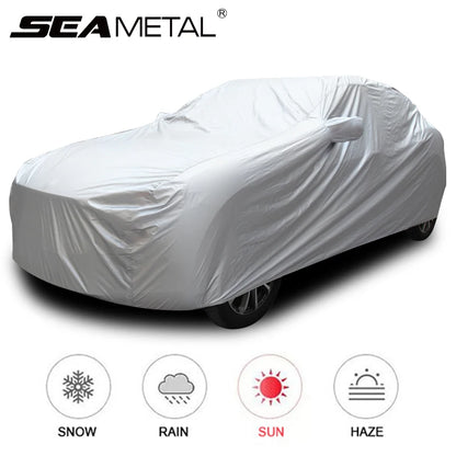 SEAMETAL Full Car Cover Indoor Outdoor Car Protective Cover Sun Shade