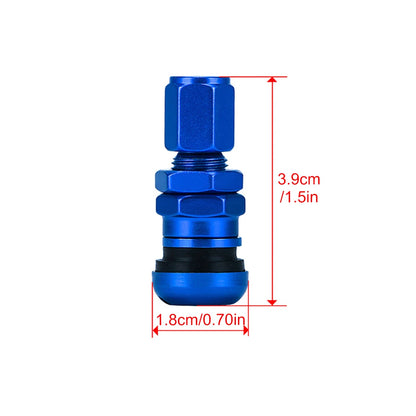 4Pcs Car Truck Motorcycle Valve Short Stems Metal Bolt Tire Valve Stem Kit