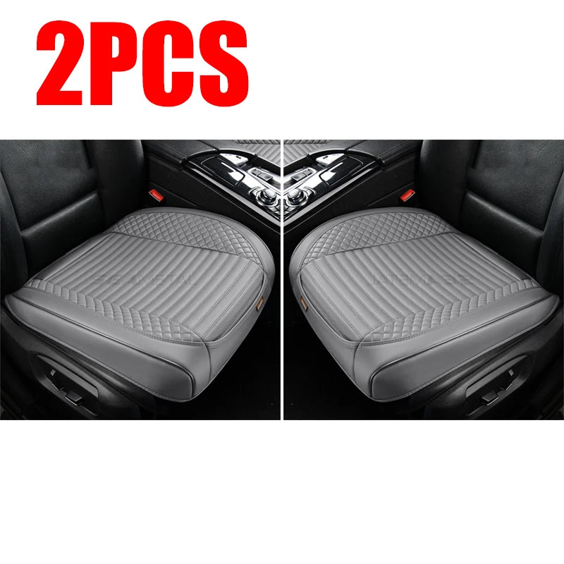 SEAMETAL Full-Wrapped Car Seat Cover Breathable Hole PU Car Front Seat