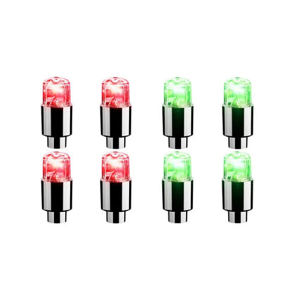 2-8Pcs Tire Valve Cap Lights Durable Tire Lights For Car Air Valve Caps