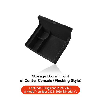 YZ For Tesla Highland Model 3 Y Juniper Center Armrest Hidden Box Holder
