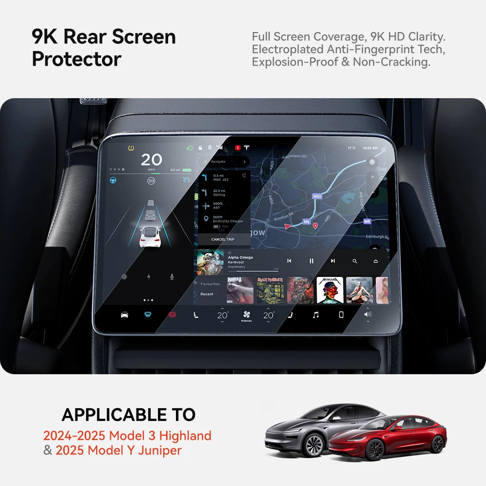 YZ Tempered Glass Film Protector For Tesla Model 3/Y/YL Highland Juniper