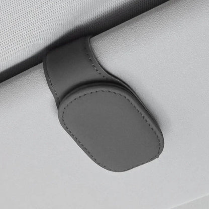 Car Glasses Case Sunglasses Clip Card Ticket Holder Stand Fastener Pen