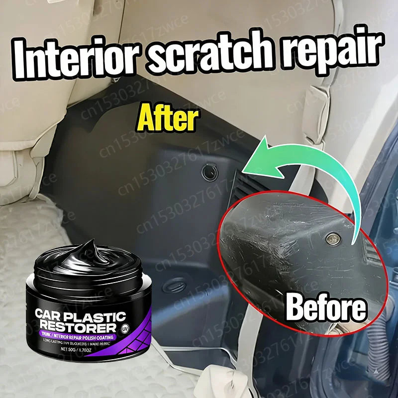 Car Interior Plastic & Leather Restorer Polishing Wax