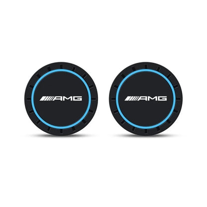 For Mercedes Benz AMG W204 W205 GLC CLA Car Coasters Water Cup Slots