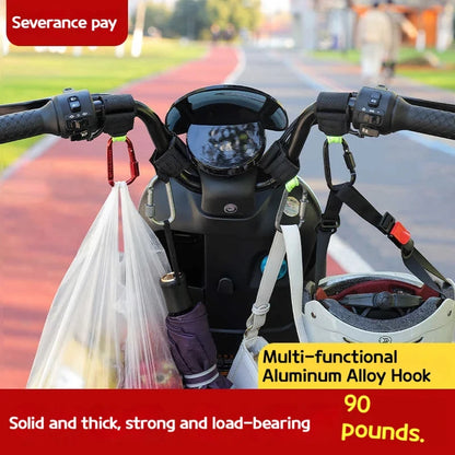 2PCS Heavy Duty Aluminium Alloy Hooks Multi-functional Solid Thick for