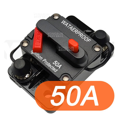 Car Audio System 20A To 300A Manual Reset Waterproof Marine Circuit Breaker