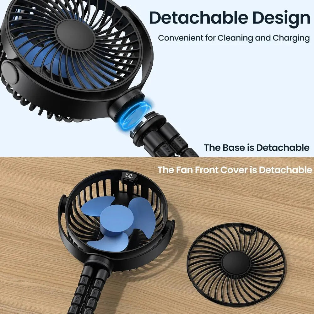5000mah Rechargeable Mini Fan