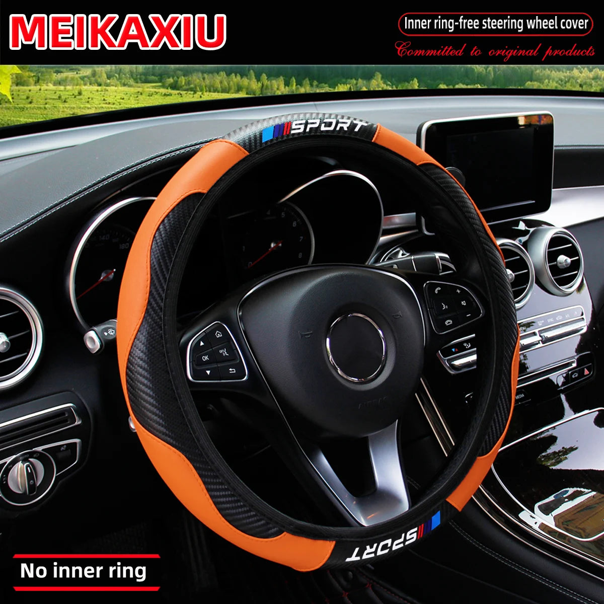 All-Season SPORT Carbon Fiber Steering Wheel Cover (without inner ring) is