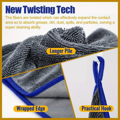 Extra Large Car 1pc Drying Towel - Ultra-Absorbent Soft Lint & Streak-Free