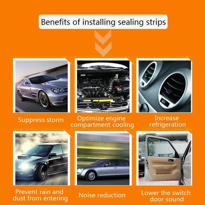 Car Door Rubber Seal Strip for Noise and Weather Protection