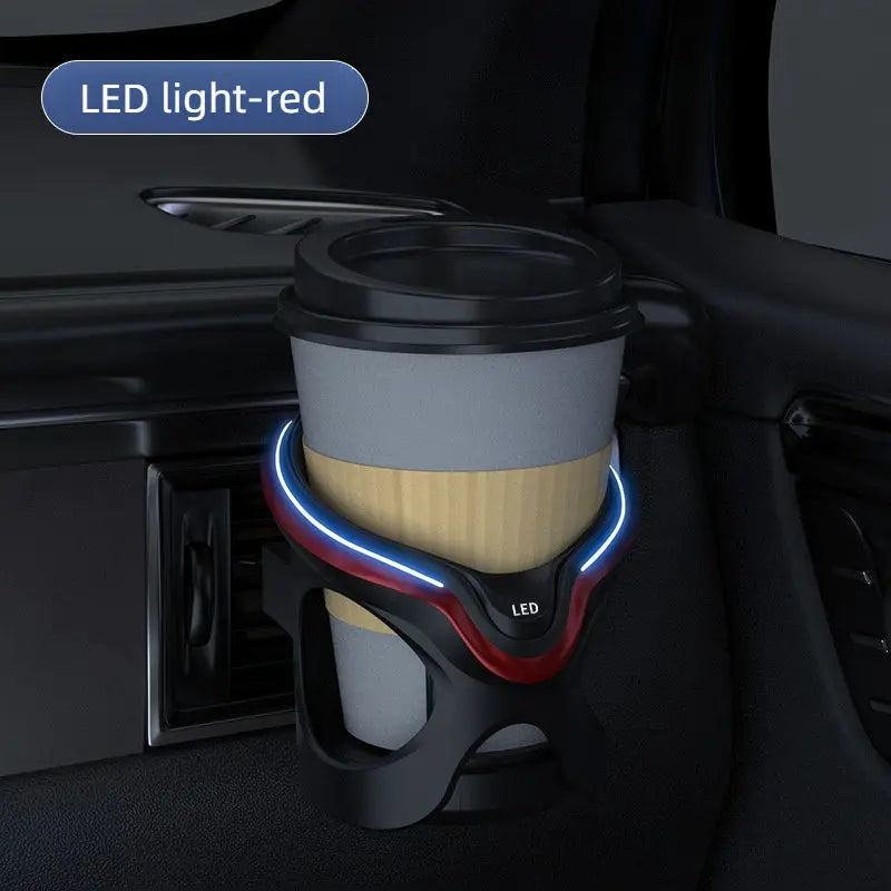 Car Cup Holder Led Multifunctional Adjustable Air Vent Beverage Holder