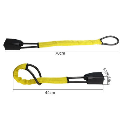 Car Steering Wheel Lock with Seat Belt Socket Steel Rope Car Anti-Theft