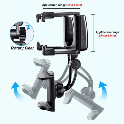 SEAMETAL Rearview Mirror Phone Holder for Car Free Rotation Adjustment