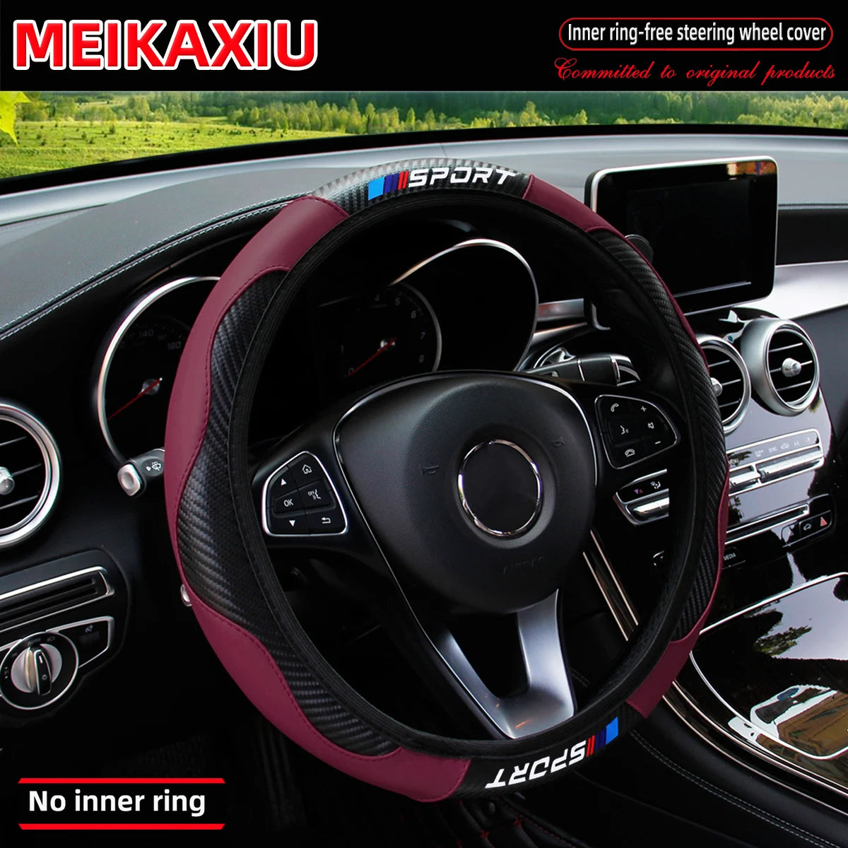 All-Season SPORT Carbon Fiber Steering Wheel Cover (without inner ring) is