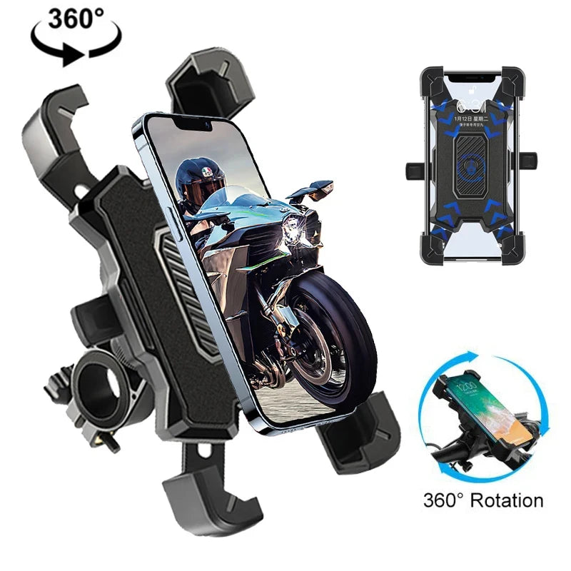 360 Degrees Rotatable Electric Bicycle Phone Holder Riding Mtb Bike Moto