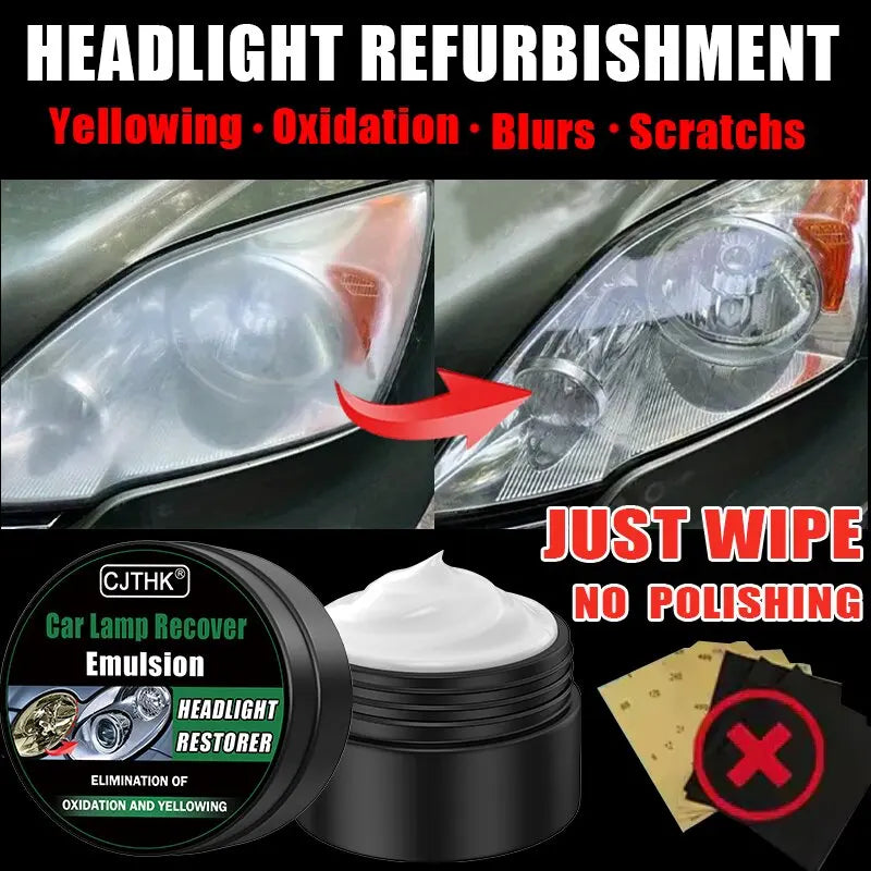 Car Headlight Restoration Polishing Kits Headlamp Scratch Remover Repair