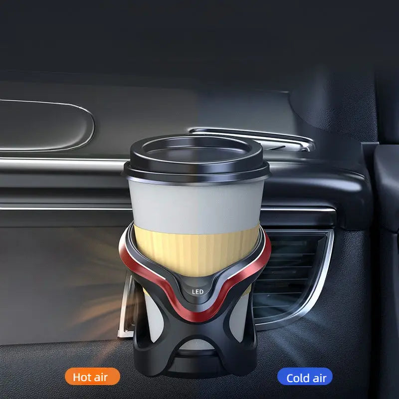 Car Cup Holder Led Multifunctional Adjustable Air Vent Beverage Holder