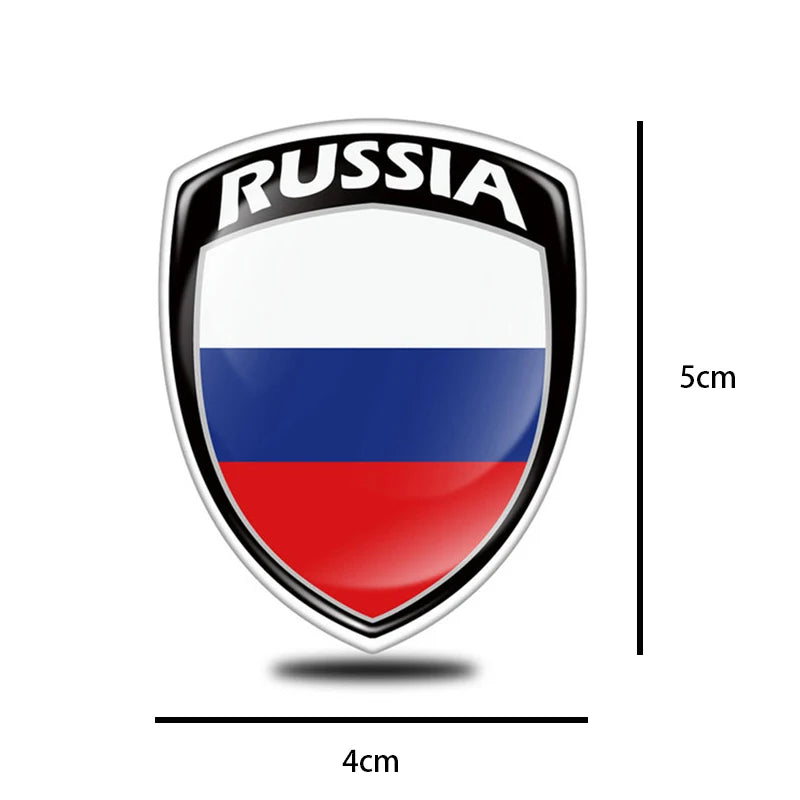 3D Reflective Flag Sticker Motorcycle Parts Car Decal UK Italy France