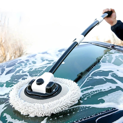 Car Wash Brush Car Cleaning Brush Telescoping Long Handle Mop Soft Hair