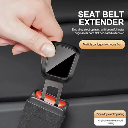 1/2PCS Car Seat Belt Clip Extender Safety Buckle for Tesla Porsche Thick