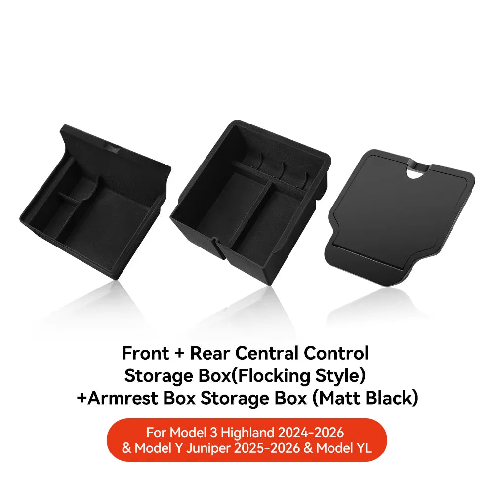YZ For Tesla Highland Model 3 Y Juniper Center Armrest Hidden Box Holder