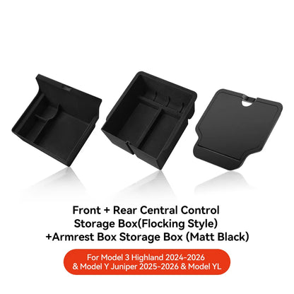 YZ For Tesla Highland Model 3 Y Juniper Center Armrest Hidden Box Holder