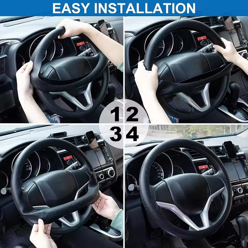 Car Steering Wheel Cover Anti-slip Protective Cover Soft And Odorless