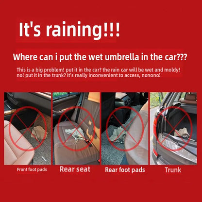 Car Waterproof Umbrella Sets Foldable Umbrella Cover Sheath Storage Bag