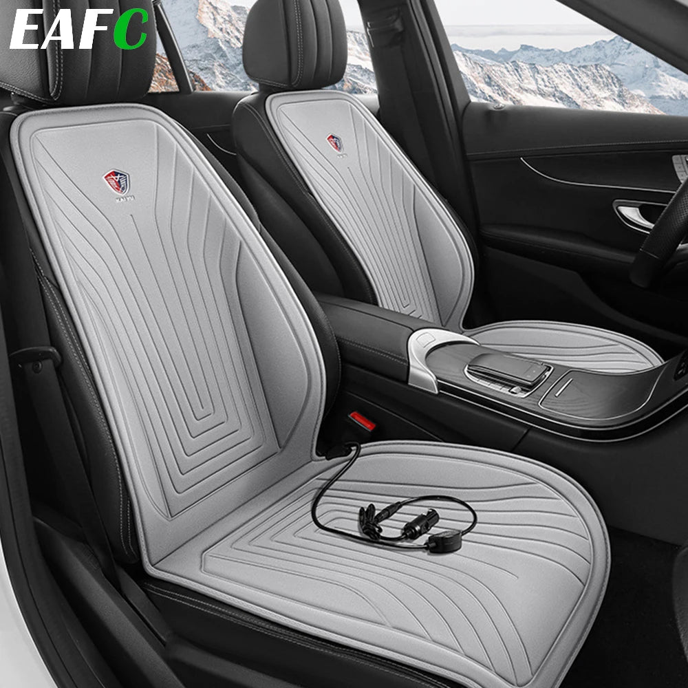EAFC 1PCS Car Heating Pad Heated Seat 12V DC Soft Winter Warmer Seat Winter