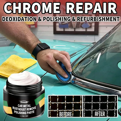 Car Rust Restoration Paste for Chrome Parts of Auto Rust And Fading on Car