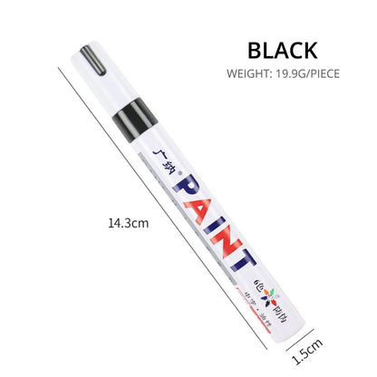 1pcs White Waterproof Cars Wheel Tire Oily Mark Pen Auto Rubber Tyre Paint