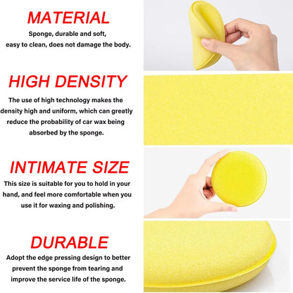 Polishing Sponge Wax Car Applicator Pad Foam Wax Car Polisher Cleaning Pad