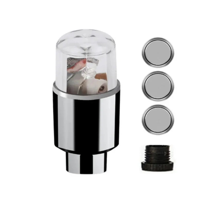 2-8Pcs Tire Valve Cap Lights Durable Tire Lights For Car Air Valve Caps