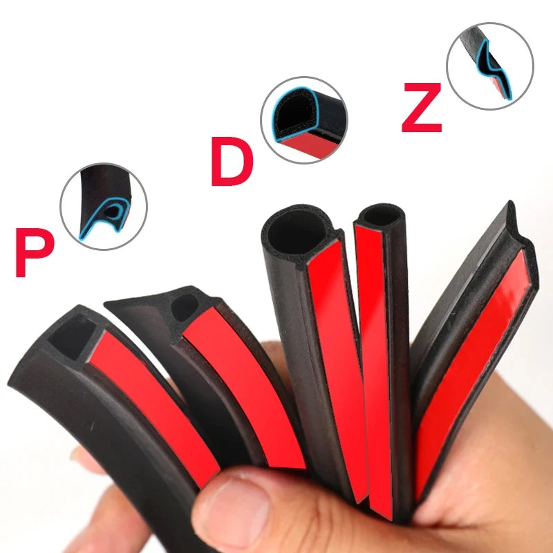 Car Door Rubber Seal Strip for Noise and Weather Protection