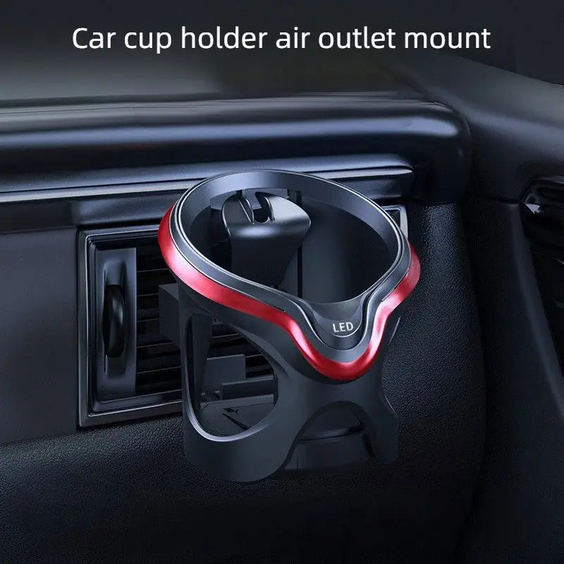 Car Cup Holder Led Multifunctional Adjustable Air Vent Beverage Holder