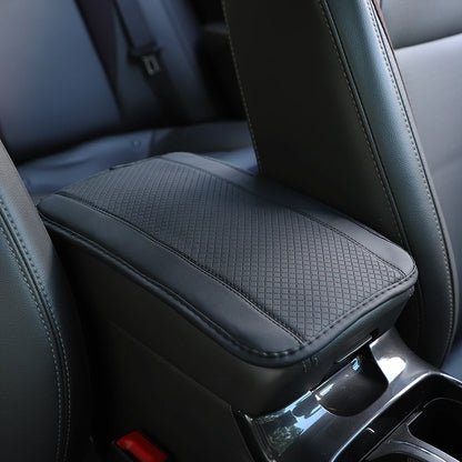 1 PU Comfortable Embossed Waterproof Anti-fouling Car Armrest Cushion