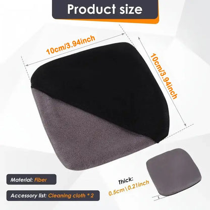 1/2pcs Car Touch Screen Cleaning Cloth, Double Side Microfiber Cleaning