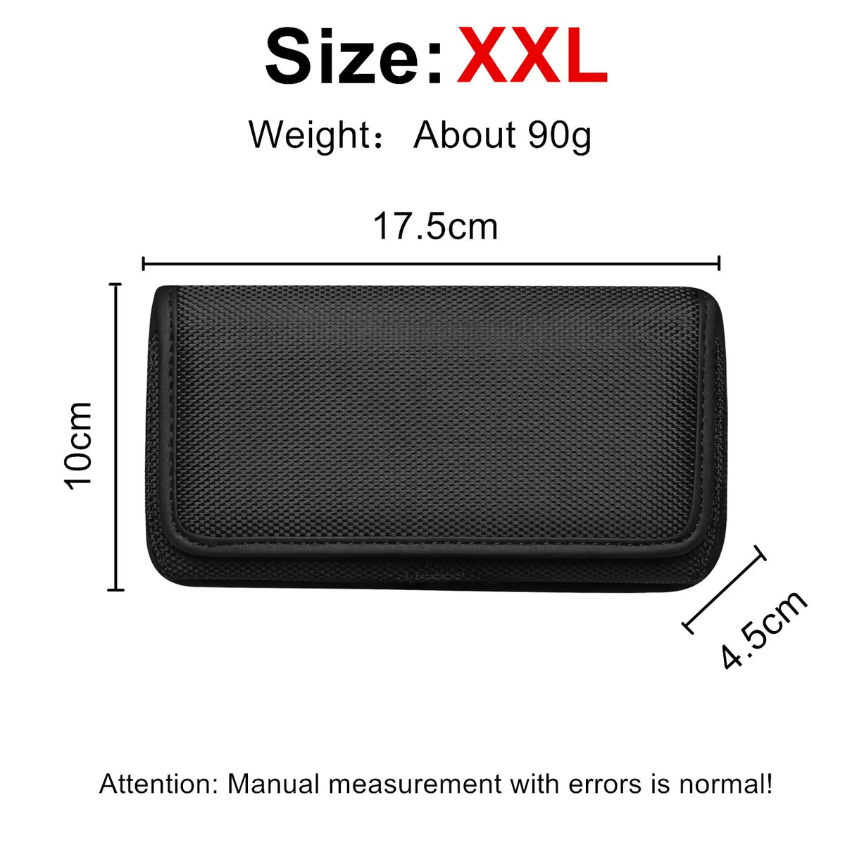 Horizontal Oxford Cloth Waist Belt Waist Bag With Clip Nylon Material Phone