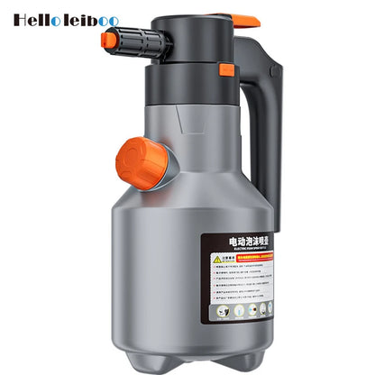 LEIBOO 2L Powerful Electric Foam Sprayer Car Wash Snow Foam Spray Bottle