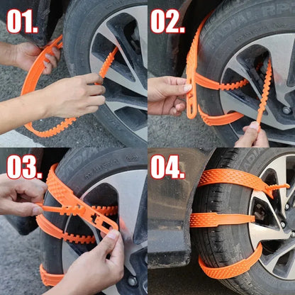 20/10pcs Plastic Snow Chain for Car Tire Widen Thick Crawler Anti Slip