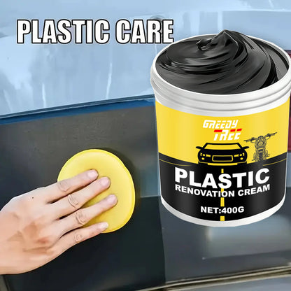 400g Heavy-Duty Car Plastic Renovator Wax - Fast-Acting Scratch Repair