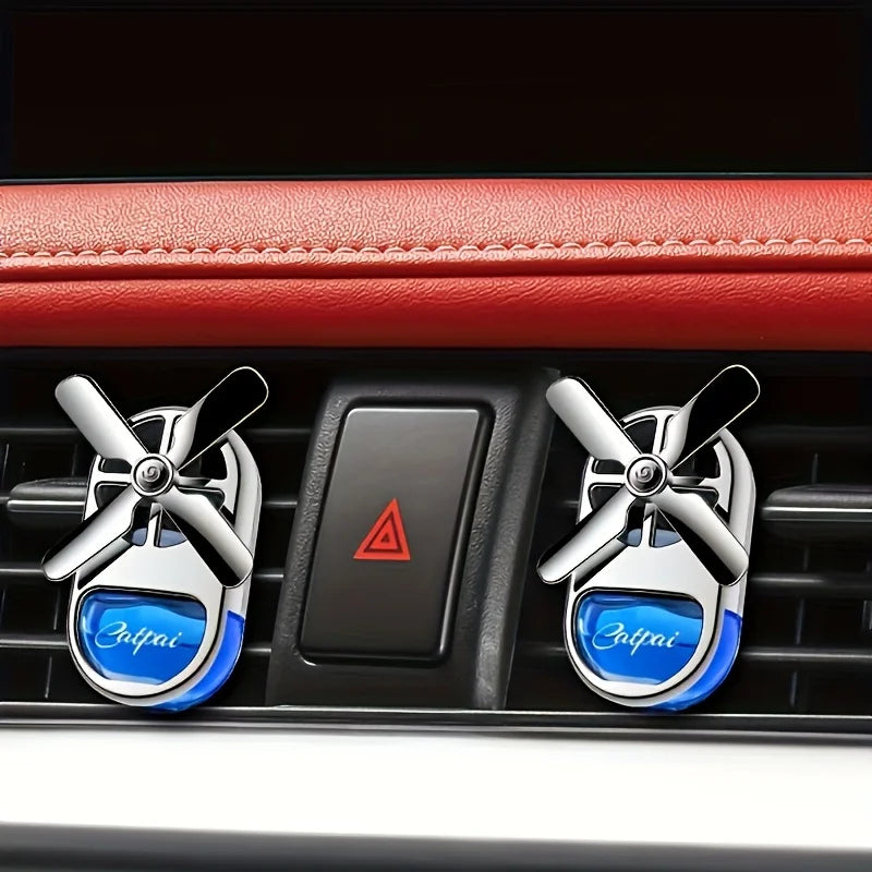 Car Aromatherapy Air Freshener Rotating Propeller Vent Fragrance
