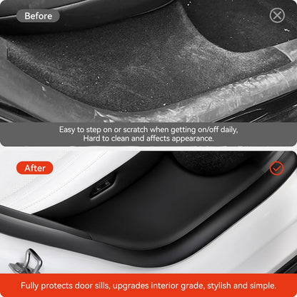 YZ for Tesla Model Y Highland Juniper 2021-2025 rear door sill protection