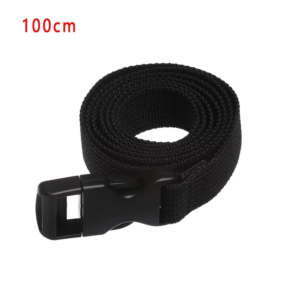 Travel Tied Nylon Cargo Tie Down Luggage Black Durable Lash Belt Strap With