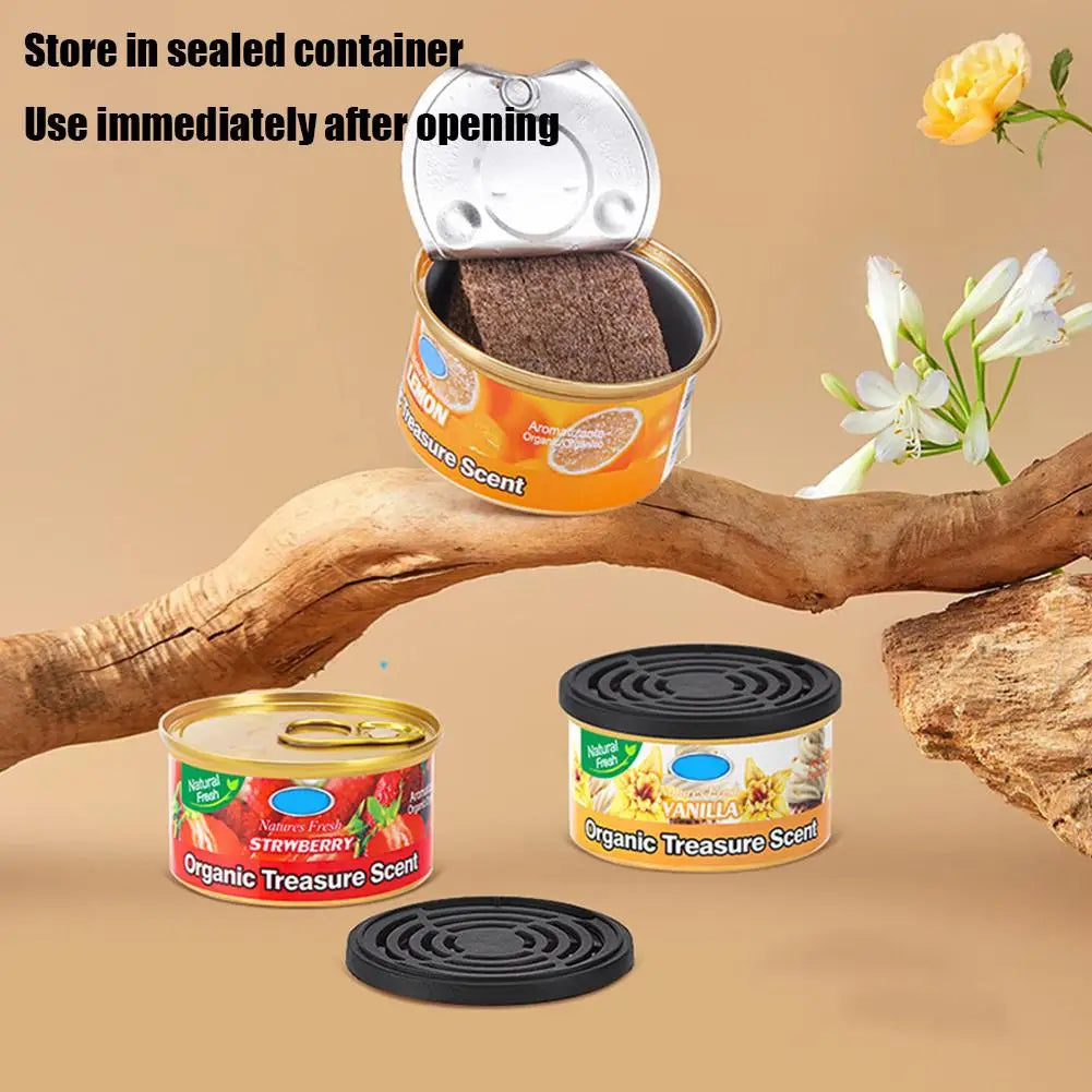 Car Flavoring Perfume Wood Blocks Lavender Bubble Gum Cherry Flavor Cans