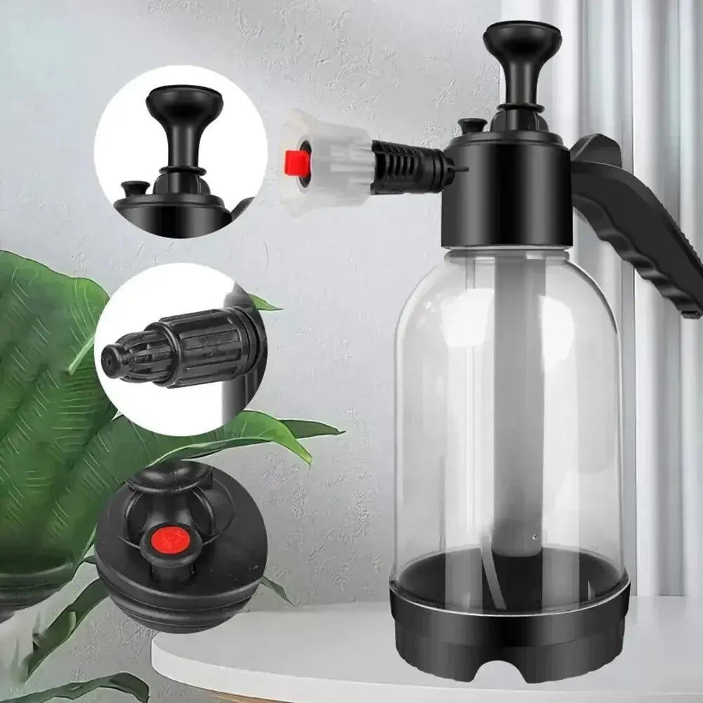 2L Foam Sprayer Car Wash Hand-held Foam Watering Can Air Pressure Sprayer